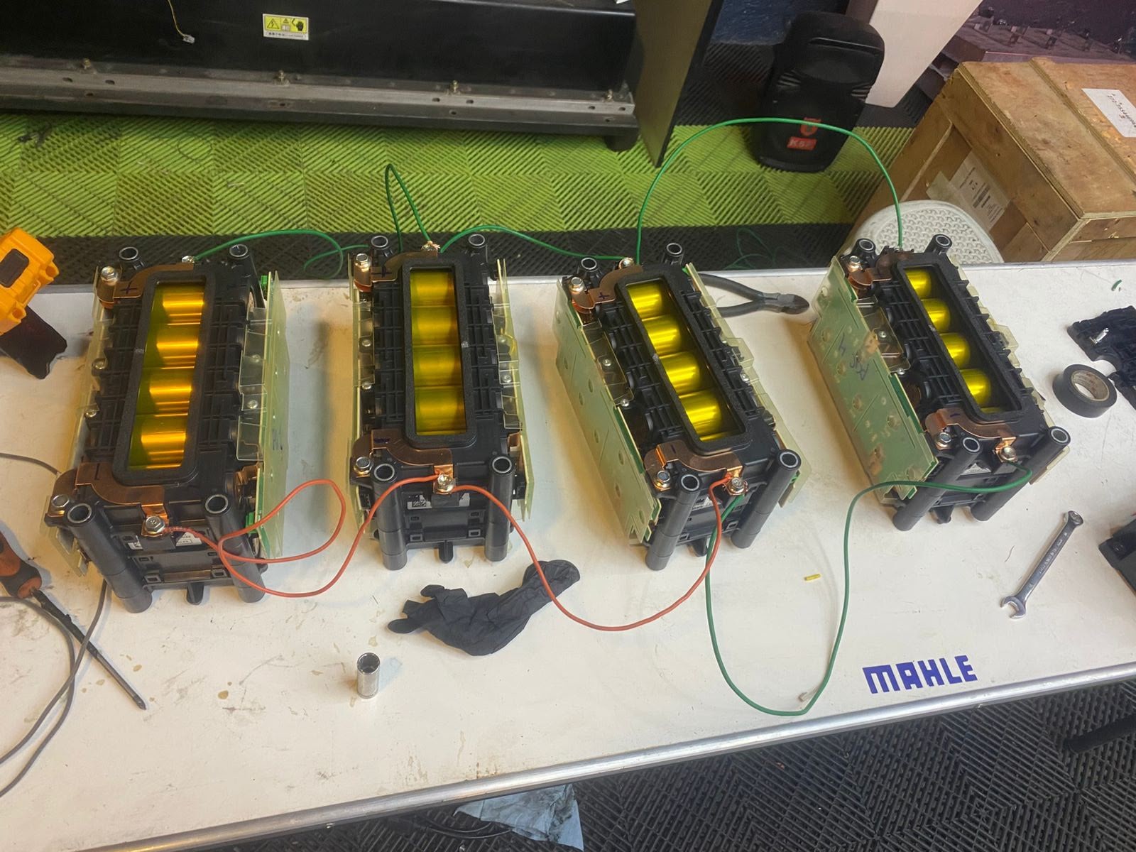 Batería antes de la reparación